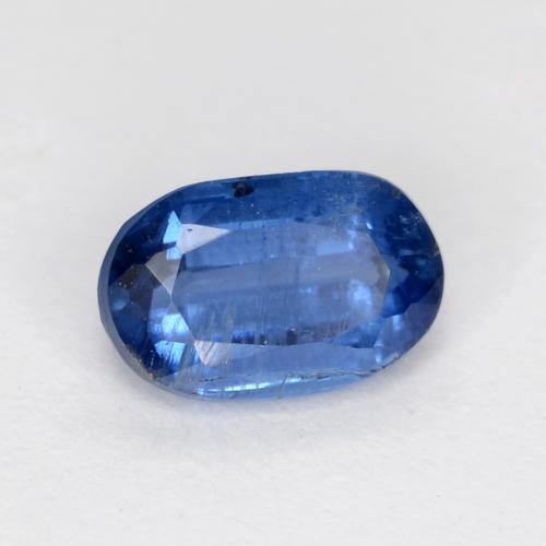 Cyanite bleue naturelle coupe ovale, 0,70 ct, SI