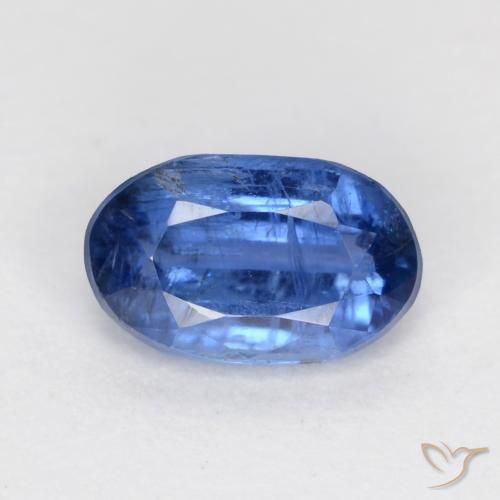 0.68ct Naturel Bleu vif Disthène, ovale, SI