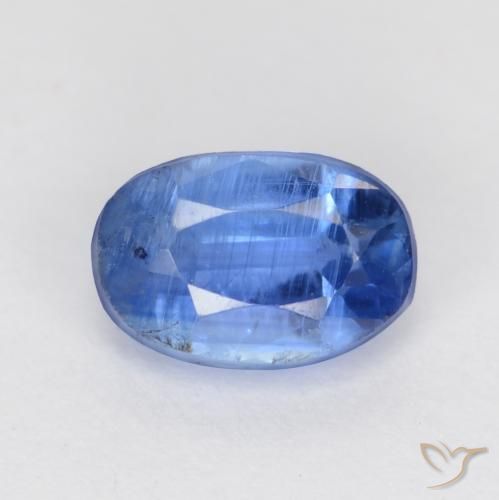 0.84ct Naturel Bleu marine vif Disthène, ovale, SI