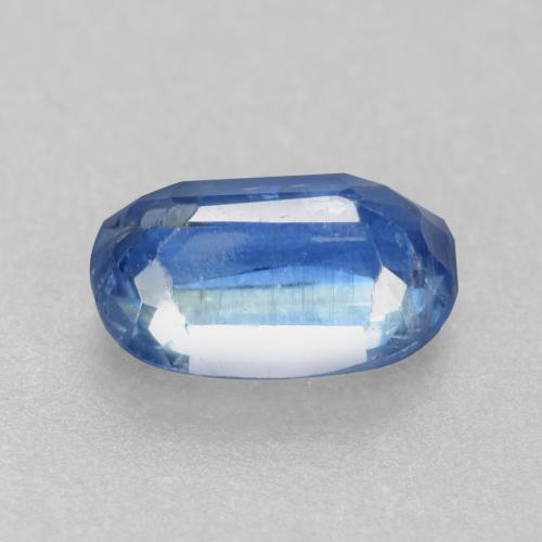 Cyanite bleue naturelle coupe ovale, 0,63 ct, I1