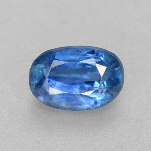 Disthène Bleu marine léger naturelle Coupe ovale, 0.58 ct, SI