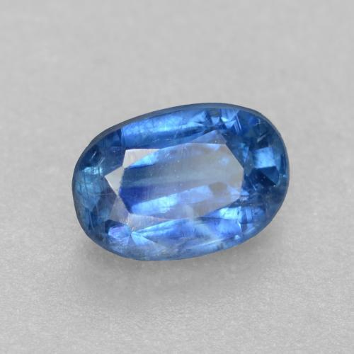 Disthène Bleu marine léger naturelle Coupe ovale, 0.58 ct, SI