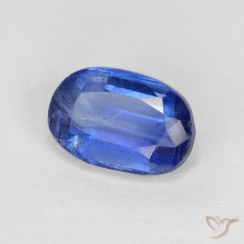 Disthène Bleu marine naturelle ovale, 0.71 ct, SI-I1