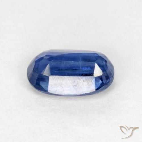 Disthène Bleu foncé naturelle ovale, 0.68 ct, SI-I1