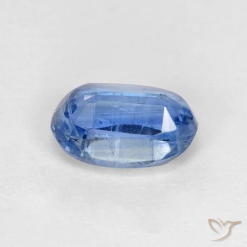 Disthène Bleu marine vif naturelle ovale, 0.77 ct, SI-I1