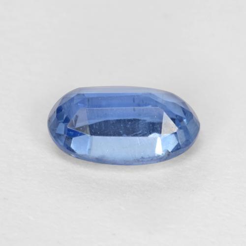 Cyanite bleue naturelle coupe ovale, 0,64 ct, SI-I1