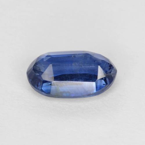 Cyanite bleue naturelle coupe ovale, 0,64 ct, SI-I1