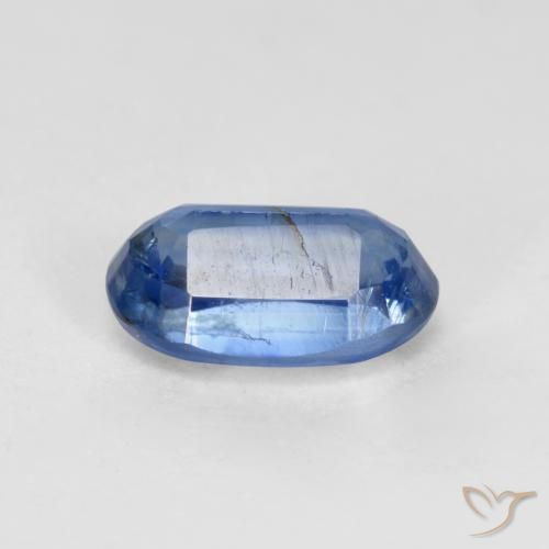 Disthène Bleu foncé naturelle ovale, 0.64 ct, SI-I1