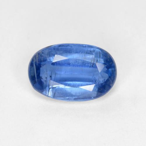 Disthène Bleu foncé naturelle Coupe ovale, 0.64 ct, SI-I1