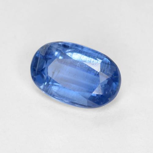 Disthène Bleu foncé naturelle Coupe ovale, 0.64 ct, SI-I1
