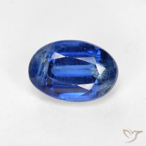 0.78ct Naturel Bleu marine Disthène, ovale, SI-I1