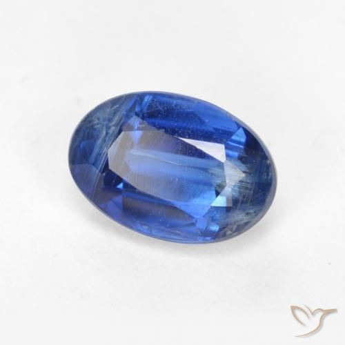 Disthène Bleu marine naturelle ovale, 0.78 ct, SI-I1