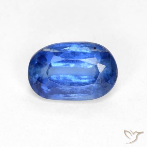 Disthène Bleu foncé naturelle ovale, 0.58 ct, SI-I1