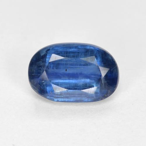 Disthène Bleu foncé naturelle Coupe ovale, 0.67 ct, SI-I1
