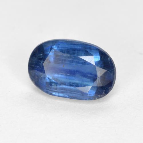Disthène Bleu foncé naturelle Coupe ovale, 0.67 ct, SI-I1