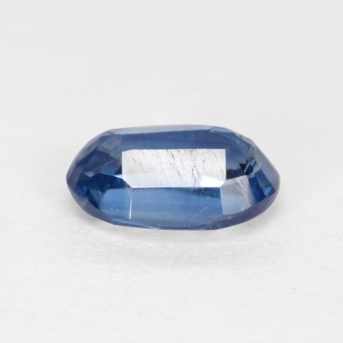 Cyanite bleue naturelle coupe ovale, 0,68 ct, SI-I1