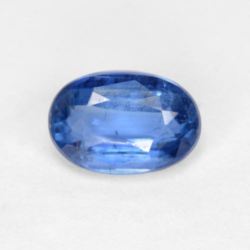 Disthène Bleu foncé naturelle Coupe ovale, 0.61 ct, SI-I1