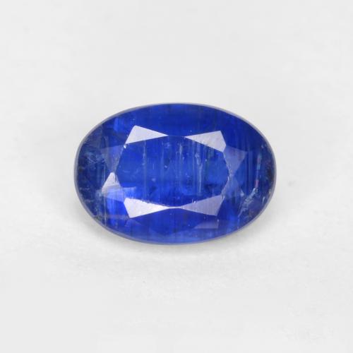 Cyanite bleue naturelle coupe ovale, 0,61 ct, SI-I1