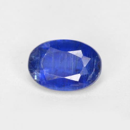 Cyanite bleue naturelle coupe ovale, 0,61 ct, SI-I1