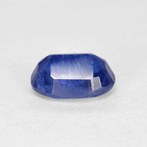Cyanite bleue naturelle coupe ovale, 0,61 ct, SI-I1