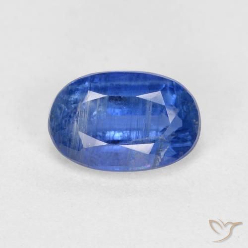 0.79ct Naturel Bleu Barbeau Disthène, ovale, SI-I1