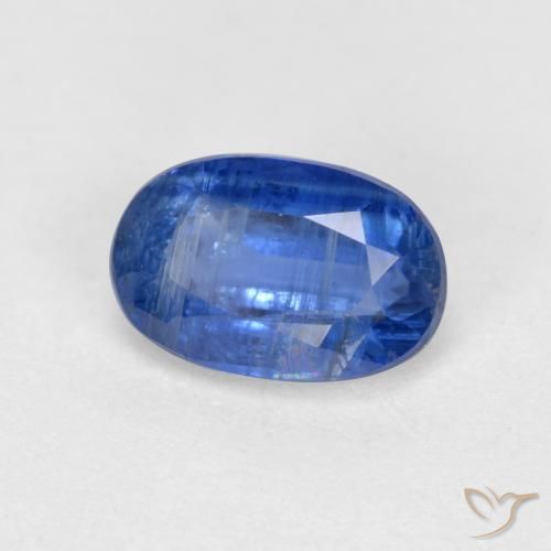 Disthène Bleu Barbeau naturelle ovale, 0.79 ct, SI-I1