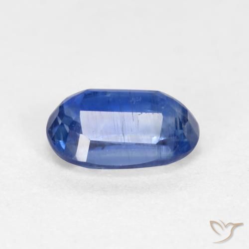 Disthène Bleu foncé naturelle ovale, 0.75 ct, SI-I1
