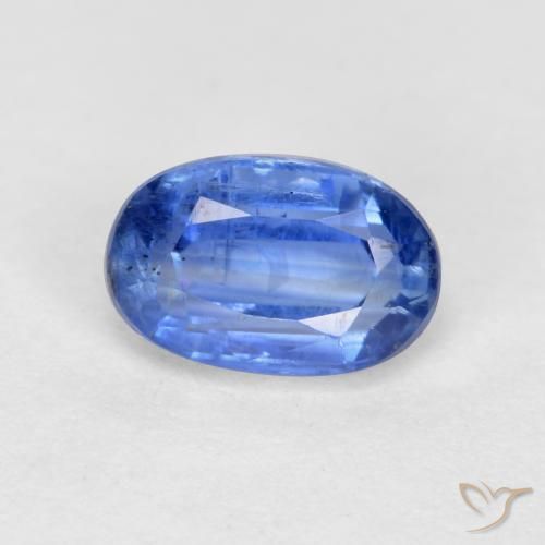 0.67ct Naturel Bleu clair Disthène, ovale, SI-I1