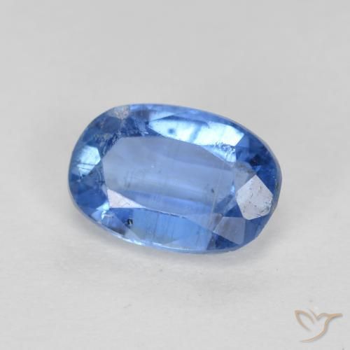 Disthène Bleu marine naturelle ovale, 0.75 ct, SI-I1
