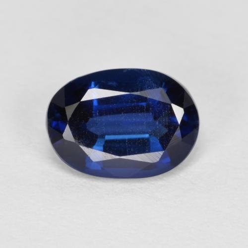 Disthène Bleu royal naturelle Coupe ovale, 0.99 ct, VS-SI