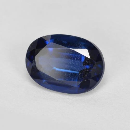 Disthène Bleu royal naturelle Coupe ovale, 0.99 ct, VS-SI