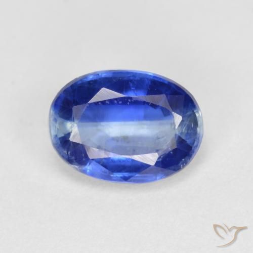 1.05ct Naturel Bleu foncé Disthène, ovale, VS-SI