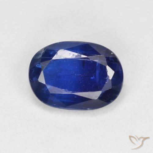 1.10ct Naturel Bleu foncé Disthène, ovale, VS-SI