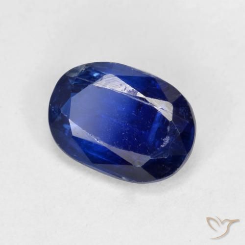 Disthène Bleu foncé naturelle ovale, 1.10 ct, VS-SI
