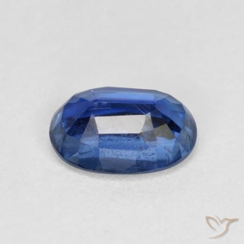 Disthène Bleu foncé naturelle ovale, 0.96 ct, VS-SI