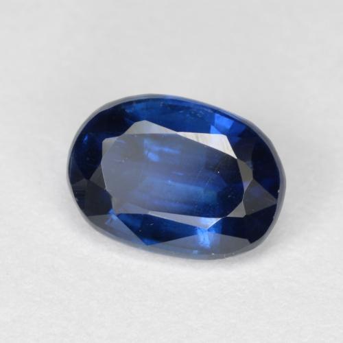 Cyanite bleu intense naturelle coupe ovale, 1,16 ct, VS-SI