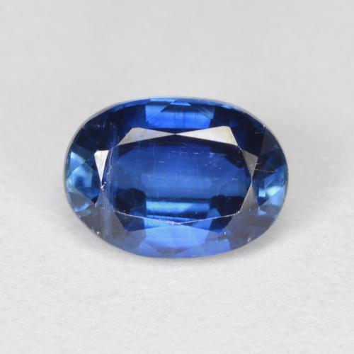 Cyanite bleue naturelle coupe ovale, 1,15 ct, VS-SI