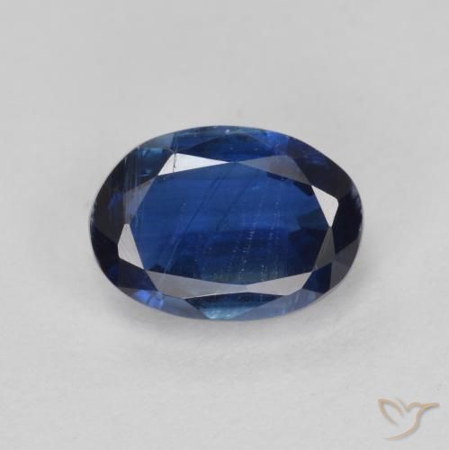 1.21ct Naturel Bleu marine Disthène, ovale, SI
