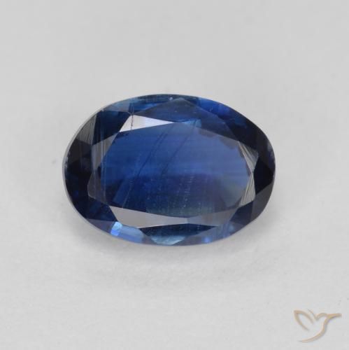 Disthène Bleu marine naturelle ovale, 1.21 ct, SI