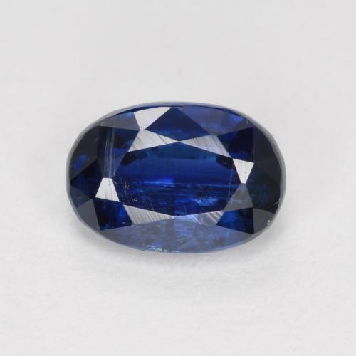 Cyanite bleue naturelle coupe ovale, 1,18 ct, SI