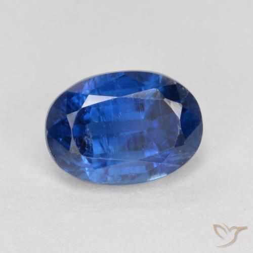 Disthène Bleu marine naturelle ovale, 1.29 ct, VS-SI