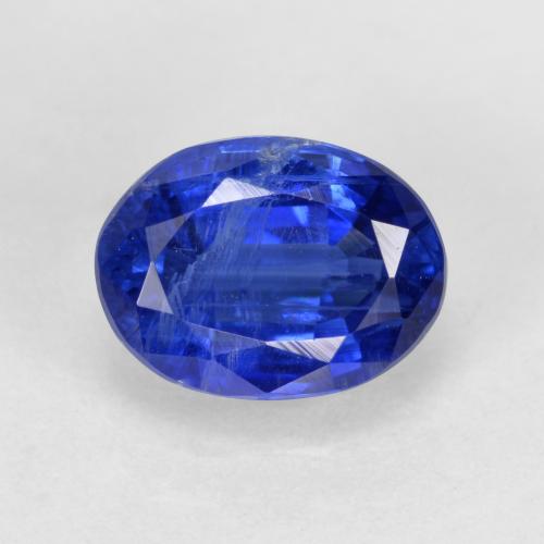 Disthène Bleu foncé naturelle Coupe ovale, 1.74 ct, SI