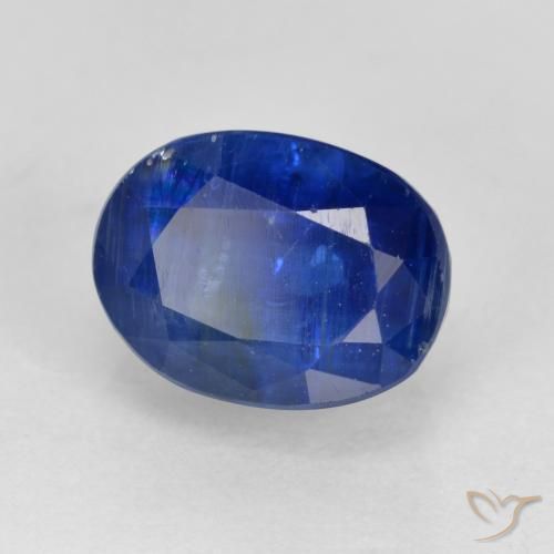 Disthène Bleu foncé naturelle ovale, 2.16 ct, SI