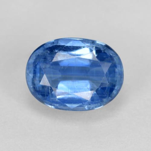 Disthène Bleu vif naturelle Coupe ovale, 1.67 ct, SI