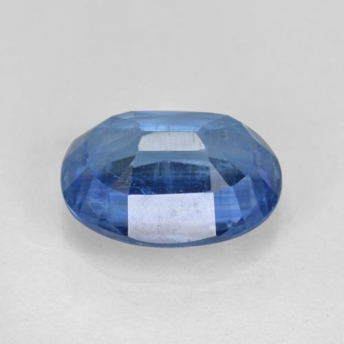 Disthène Bleu vif naturelle Coupe ovale, 1.67 ct, SI