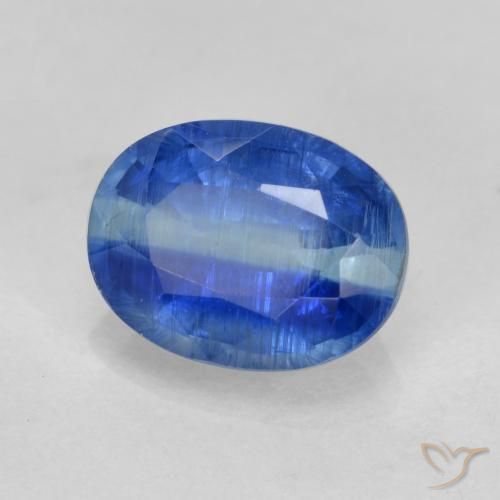 Disthène Bleu moyen naturelle ovale, 1.66 ct, SI