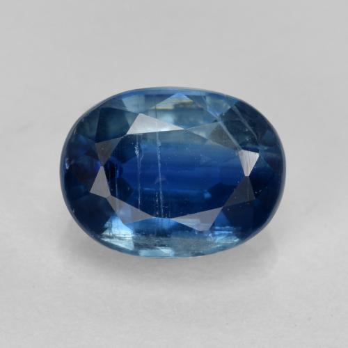 Disthène Bleu minuit naturelle Coupe ovale, 1.68 ct, VS-SI