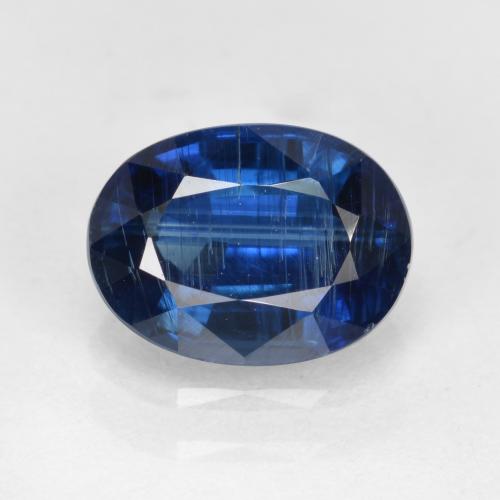 Disthène Bleu foncé naturelle Coupe ovale, 1.69 ct, VS-SI