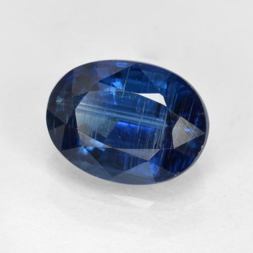 Disthène Bleu foncé naturelle Coupe ovale, 1.69 ct, VS-SI