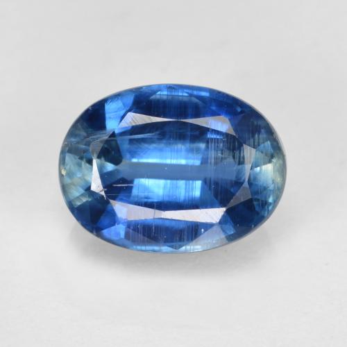 Cyanite bleue naturelle coupe ovale, 1,70 ct, SI
